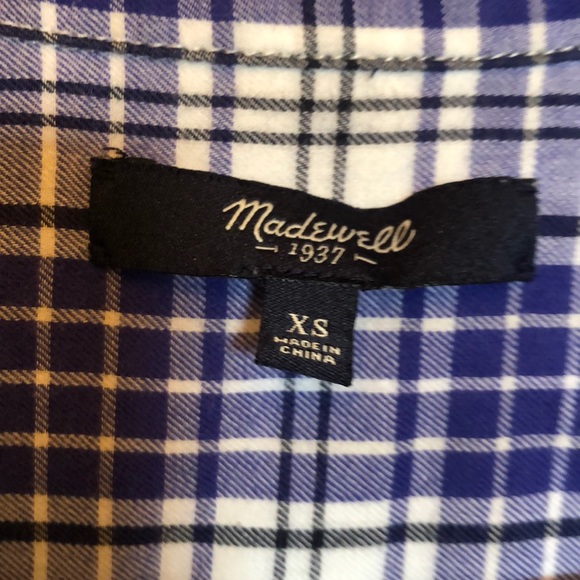 Madewell Plaid Soft Cotton Top - Picture 2 of 7